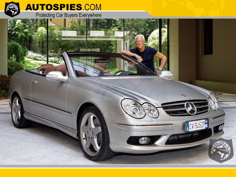 The "Mercedes-Benz CLK designo by Giorgio Armani" is an enticing blend of refinement and sporty, 