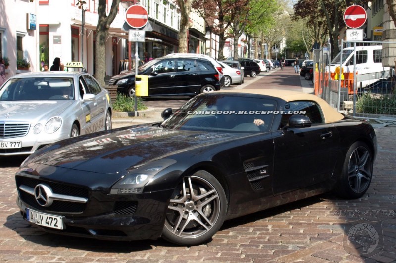 SPIED MercedesBenz SLS AMG Roadster Spotted Virtually Naked