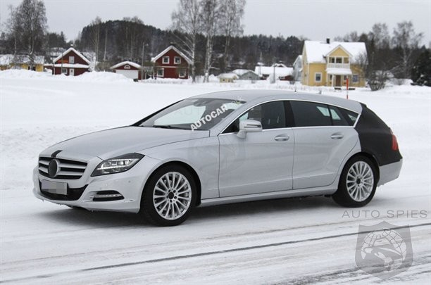 SPIED The MercedesBenz CLS Shooting Brake Steps Out Wearing BARELY Any