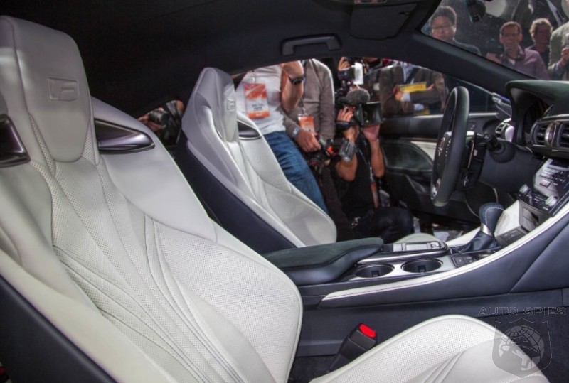 Detroit Auto Show Get A Load Of The Lexus Rc F S Interior