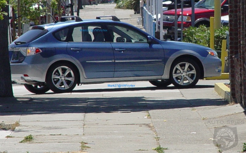  look at the Subaru Impreza Outback Sport Wagon's silver coloration 