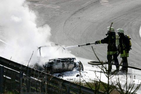 Burned Audi R8 was a prototype of the Audi RS8