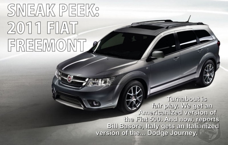 The Fiat Freemont built on the base of the Dodge Journey.