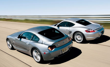 Comparison Test Review: 2006 BMW Z4 M Coupe vs. 2006 Porsche Cayman ... Comparison Test Review: 2006 BMW Z4 M Coupe vs. 2006 Porsche Cayman ...