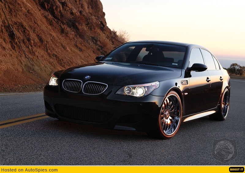 Bmw M5 Black On Black. crocodile lack leather.