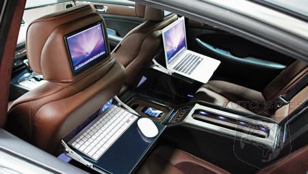 sema 2008 rides turns hyundai genesis is a mobile office auto mobile office