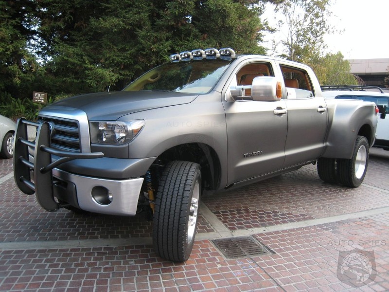  a Toyota Tundra CrewMax diesel dually project truck, which made its 