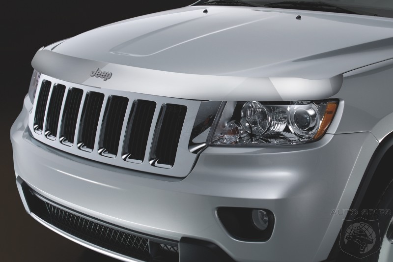 Deluxe and flexible front and rear splash guards are molded to the Jeep 