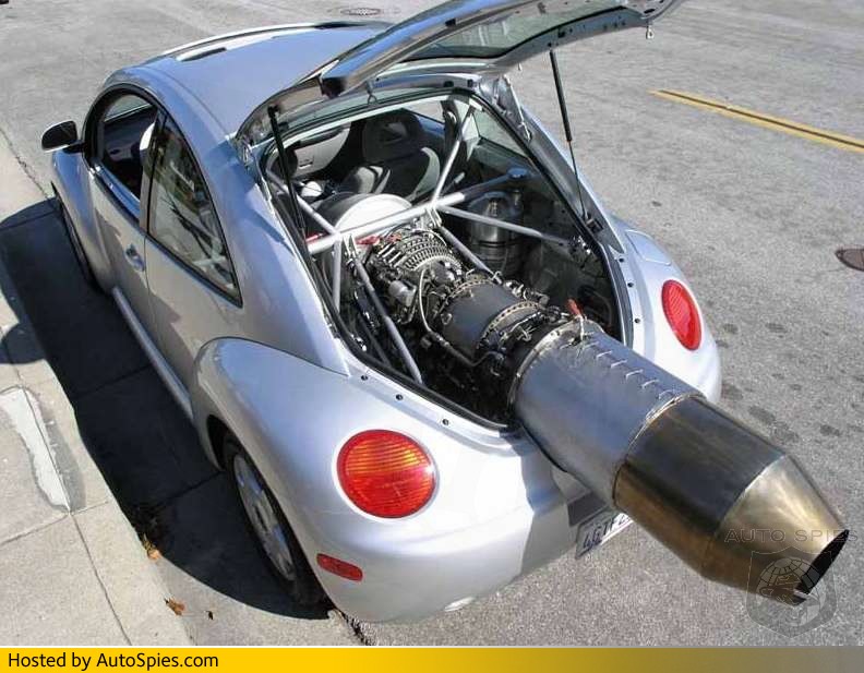 boeing jet turbo in car