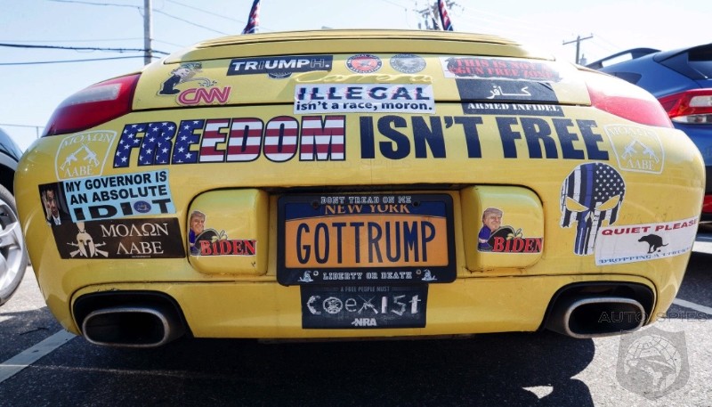 Long Beach NY Police ORDER Man To REMOVE Trump Stickers And Flags From His Cars! He's SUING For $25M CLAMS!