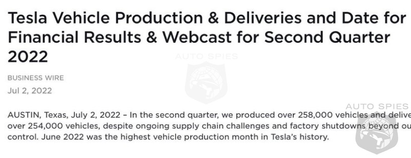 Tesla PERFORMS Well Despite Tough Conditions. Delivers 254,695 Vehicles In Q2!