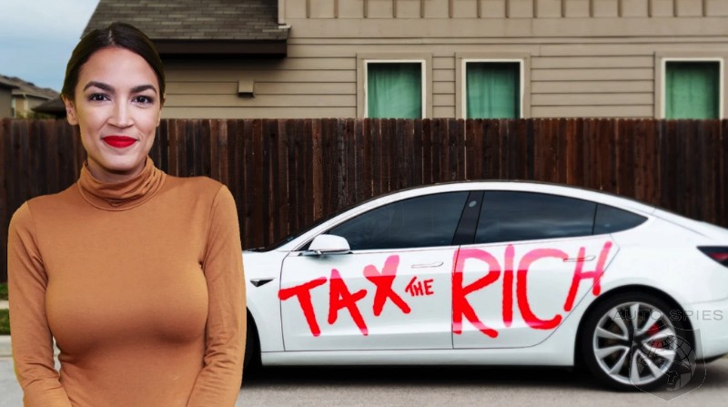 THE BURNING QUESTION CAR PEOPLE WANT TO KNOW AOC s Tesla Dilemma Will She DUMP Her Tesla For A Gas Guzzling SUV To SPITE Her MAN CRUSH Elon