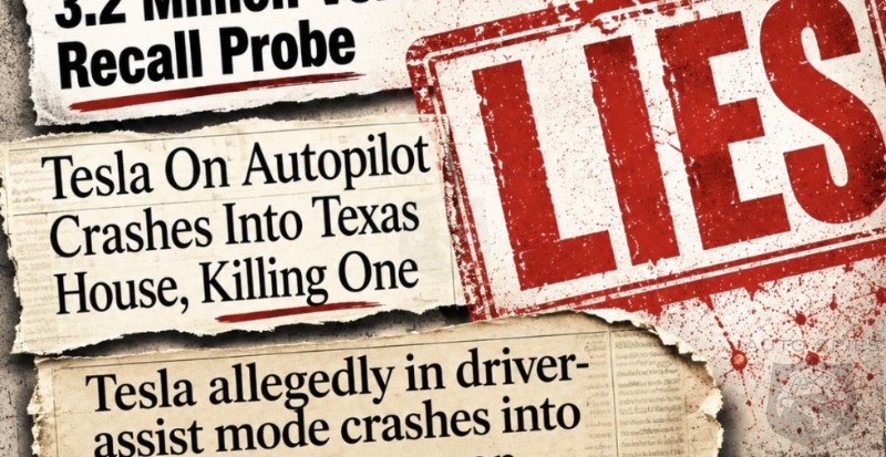 FAKE NEWS STRIKES AGAIN Tesla Hate Runs Deep Media Skips Facts Headlines Autopilot Before Investigation Begins
