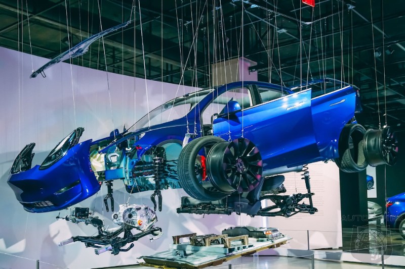 Peterson Automotive Museum Displays Disassembled Tesla For Public Display