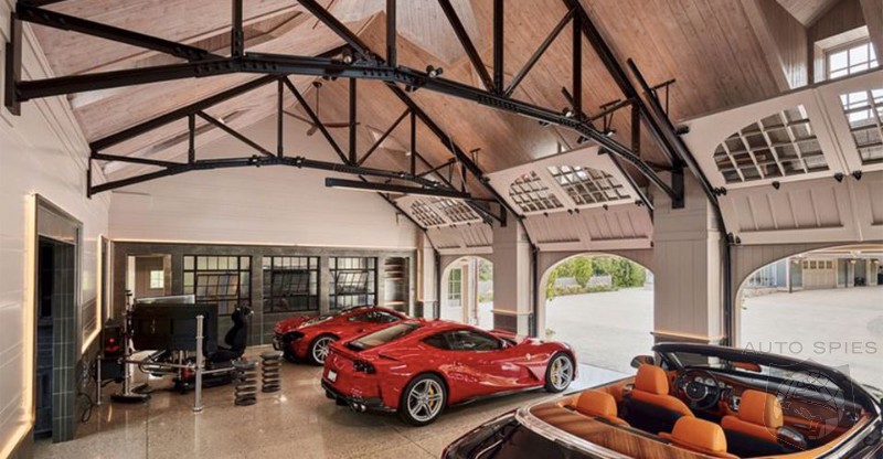Ferraris And A Bar - What Else Do You Need In A Dream Garage?