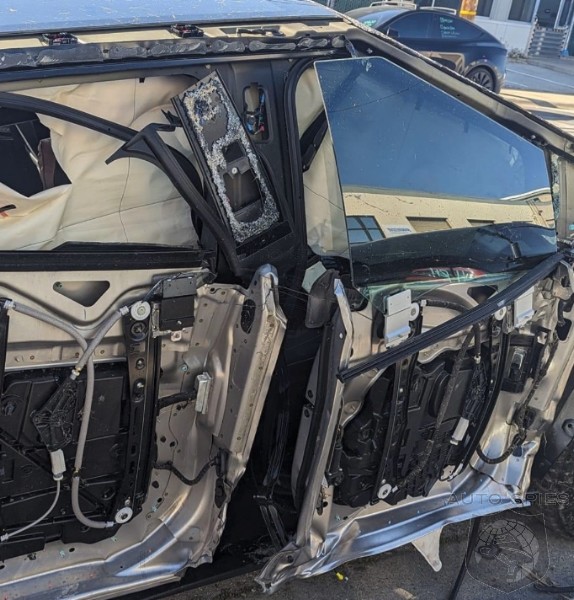 Cybertruck Looks Like It Ran Through A Food Processor After Falling Into A Ditch