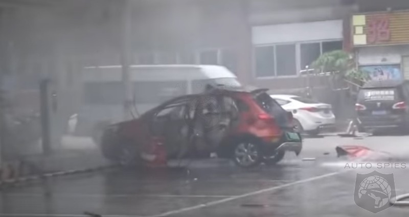 WATCH: EV Car In China EXPLODES When Charging - AutoSpies Auto News