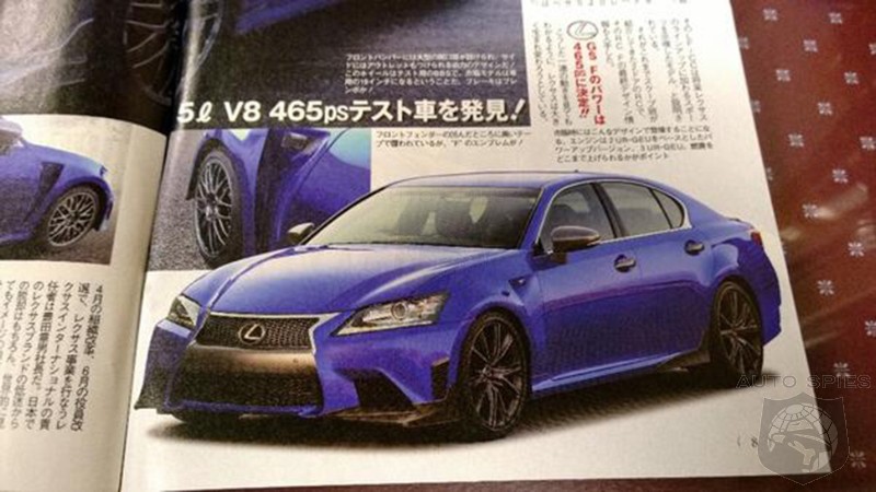 Beat With An Ugly Stick? 2015 Lexus GS F Images Appear In Japanese Magazine