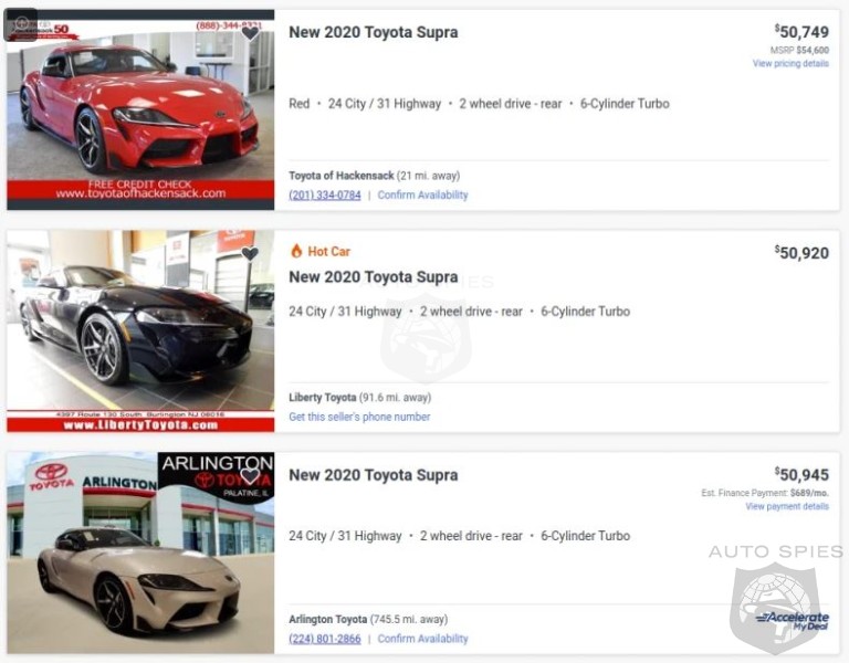 There Are Currently Over 650 New 2020 Toyota Supras Online - But Is Anyone Buying Them?