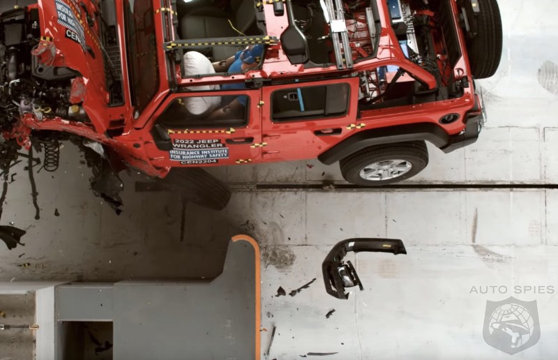 WATCH: Despite Changes 2022 Jeep Wrangler Continues To Tip Over In IIHS  Crash Testing - AutoSpies Auto News