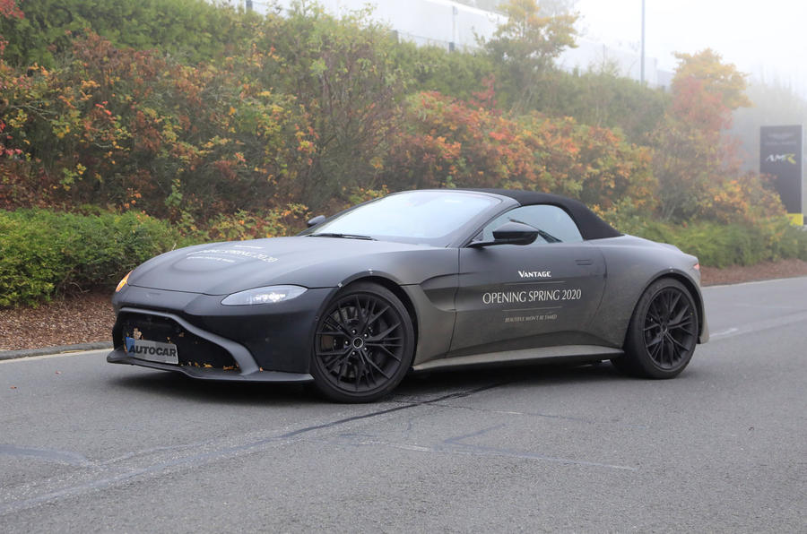 Spied Aston Martin S Vantage Roadster Is Caught On Camera For The