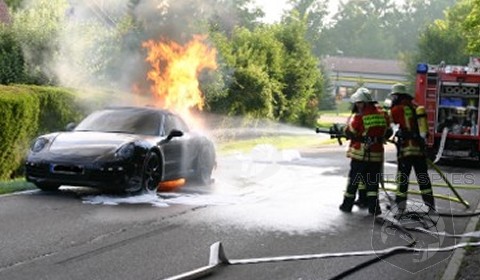 SPIED: Porsche Prototype BURNS To The Ground -- What's This Forecast For The 991?