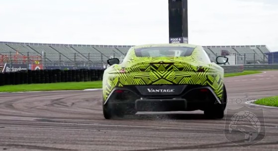 TEASED! Spied In Action, Aston Martin Teases The All-new Vantage Slithering Around The Track