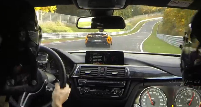 VIDEO: THIS Is What It Looks Like When A BMW M4 Competition Package CHASES Down A McLaren 675LT On The Nurburgring
