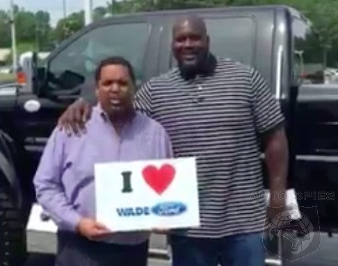 NBA Hall Of Famer, Shaquille O'Neal, Picks Up A MONSTER-sized Ford F-650