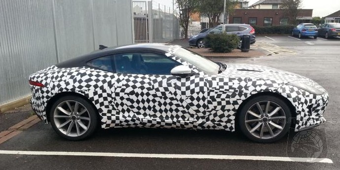 SPIED + LA AUTO SHOW: This Cat's OUT Of The Bag — Jaguar's F-Type Coupe Nabbed In The UK