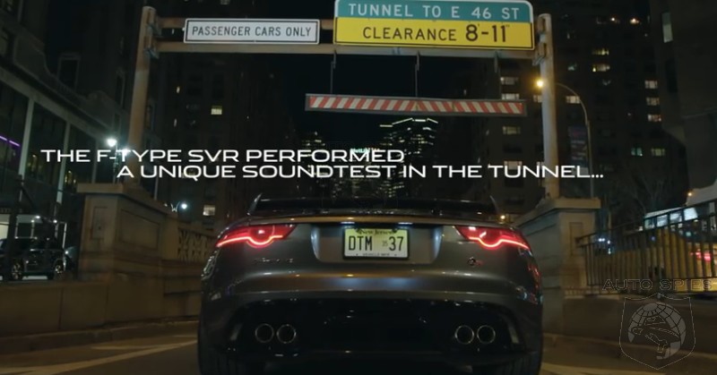 VIDEO: The Jaguar F-Type SVR Makes Itself Known In NYC With A LOUD Tunnel Run — Dial Up The Volume!