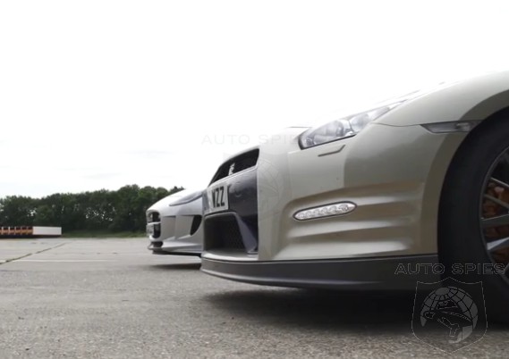 VIDEO: DRAG RACE! Jaguar's F-Type R AWD Squares Up With Godzilla, The Nissan GT-R