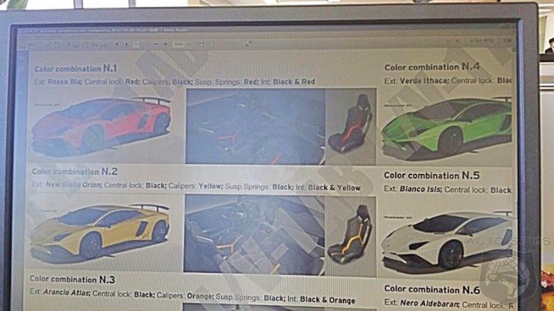 But WAIT, There's MORE! Lamborghini Aventador SV Order Guide LEAKS!