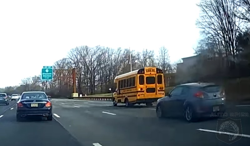 RAW VIDEO: You WON'T Believe What A Hyundai Driver With ROAD RAGE Does To A SCHOOL BUS...