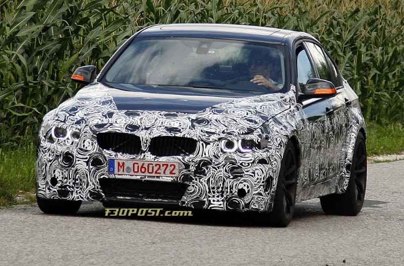 Bmw F30 M3 F32 M3 Spotted Again Wearing F32 M3 Coupe Front End Autospies Auto News
