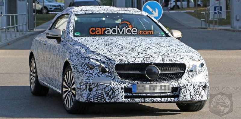 Mercedes Benz E-Class Cabriolet for 2017 Spotted with Less Camouflage