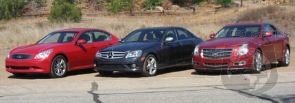 Edmunds' Entry Luxury Fun: Cadillac CTS vs. Infiniti G35 vs. MB C350