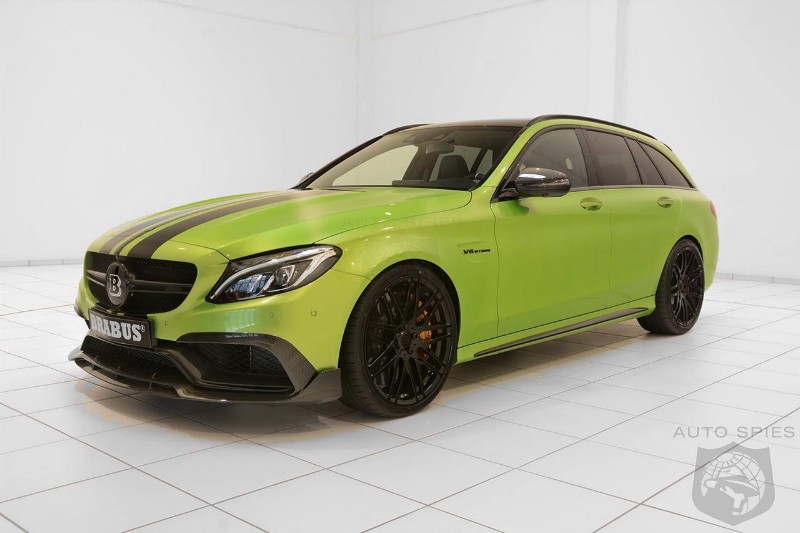 This Lime-Green Brabus 650 Is One Seriously Radioactive AMG C63S